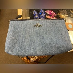 Coach denim Crossbody purse